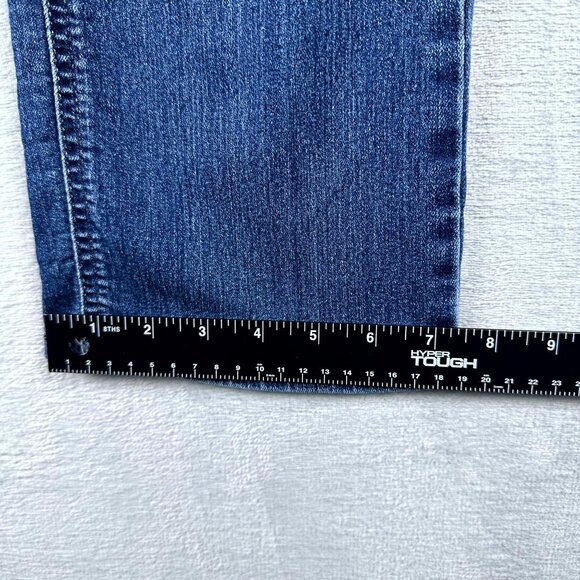 Riders by Lee Women's Straight Leg Jeans Denim 1SMTCW6 Blue Size 14 Petites - Picture 9 of 10